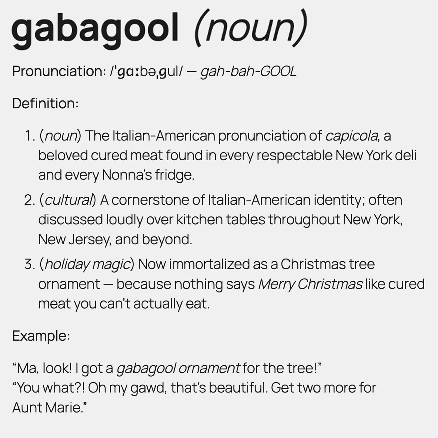 The GABAGOOL Christmas Tree Ornament