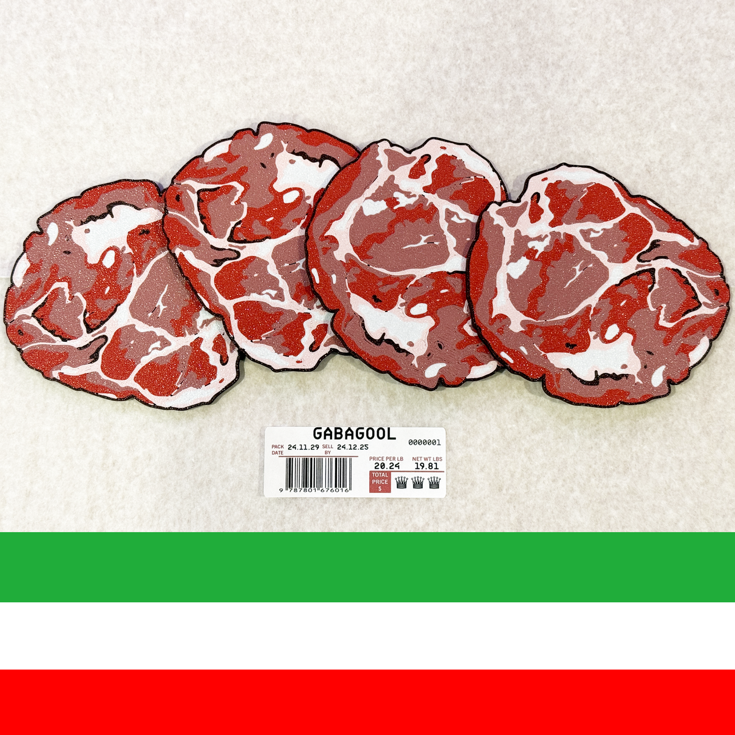 The GABAGOOL Coasters | Set of 4 Drink Coasters