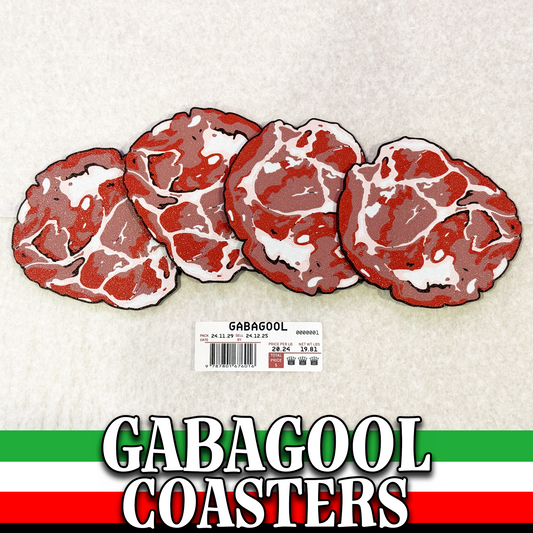 The GABAGOOL Coasters | Set of 4 Drink Coasters